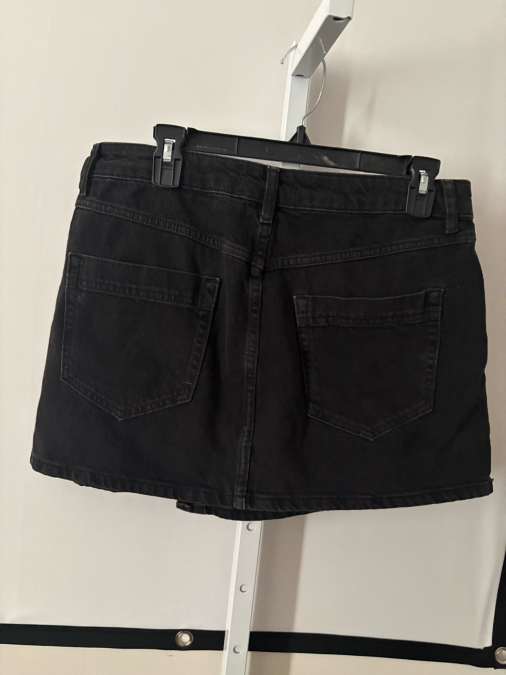 We The Free Black Denim Skort Waistband Detail - Picture 4 of 5